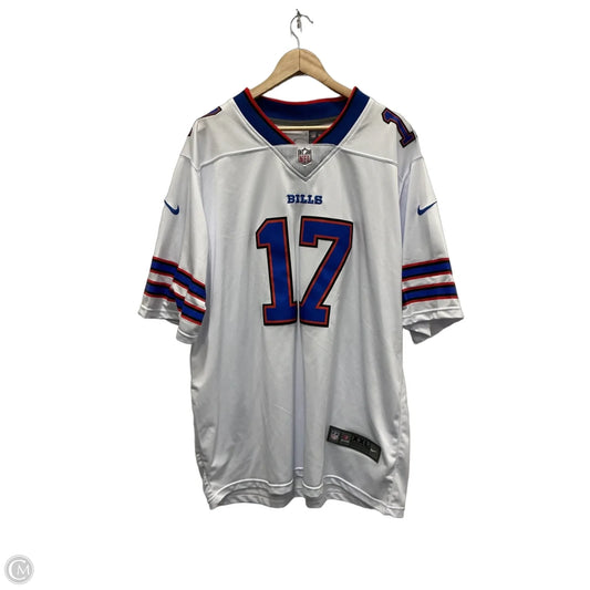 Athletic Top Short Sleeve By Nfl In Blue & Red & White, Size: Xxl