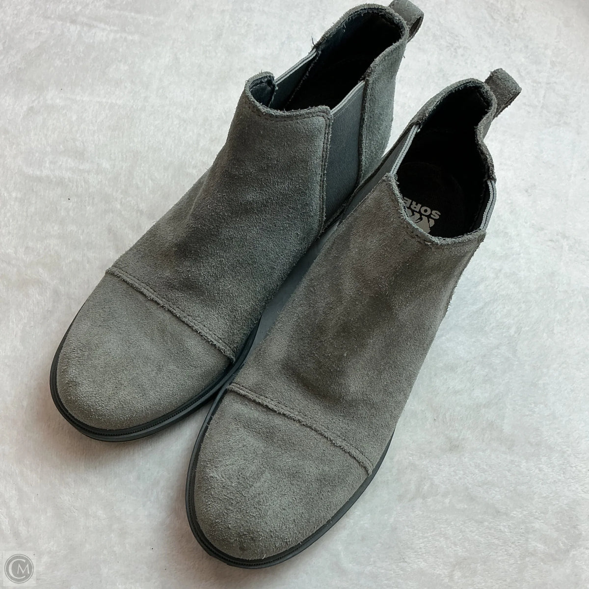 Boots Ankle Flats By Sorel In Grey, Size: 8.5
