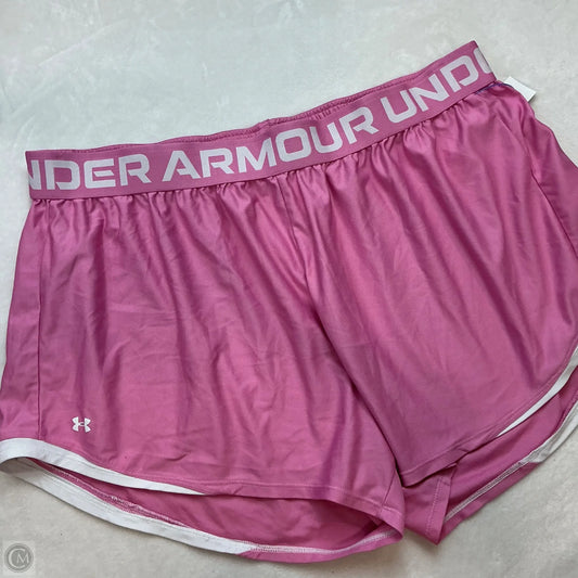 Athletic Shorts By Under Armour In Pink, Size: 3x