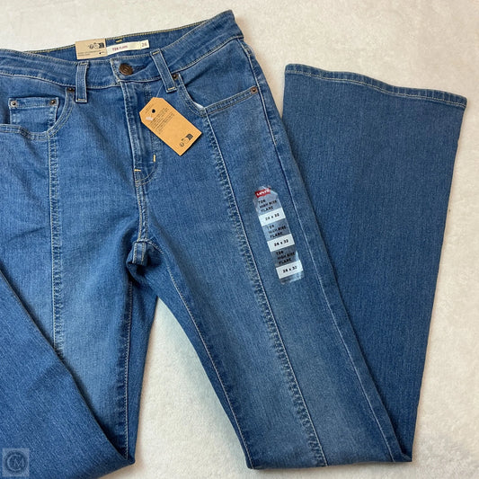 Jeans Flared By Levis In Blue Denim, Size: 4