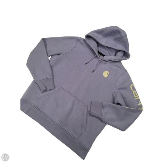 Sweatshirt Hoodie By Carhartt In Purple, Size: L