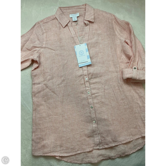 Top Long Sleeve By Clothes Mentor In Orange, Size: M