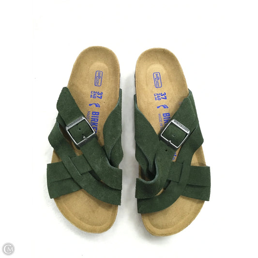 Sandals Flats By Birkenstock In Green, Size: 6.5