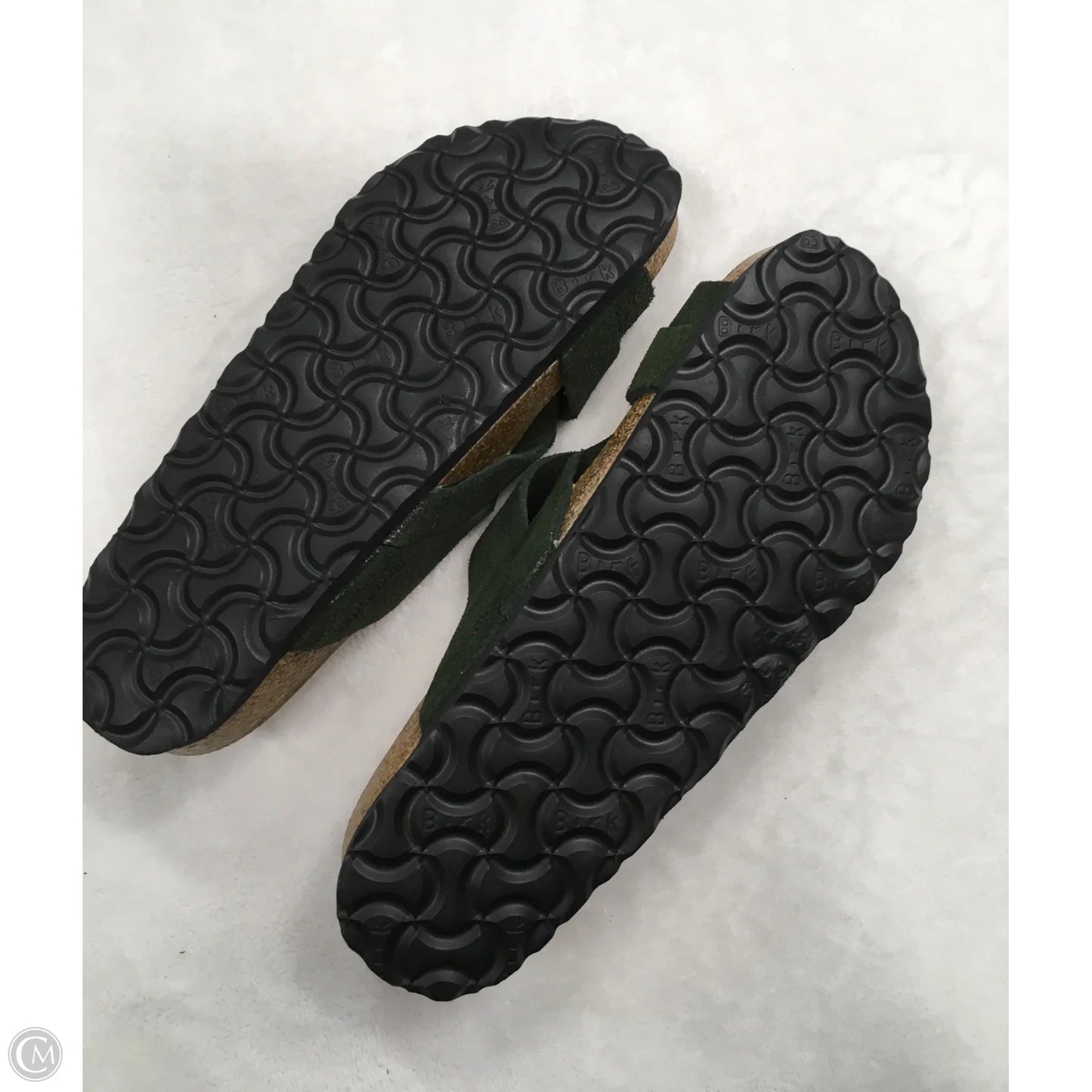 Sandals Flats By Birkenstock In Green, Size: 6.5