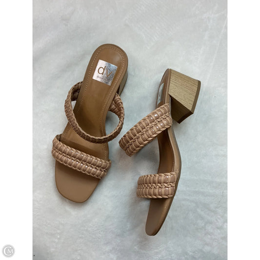Sandals Heels Block By Dolce Vita In Cream, Size: 8