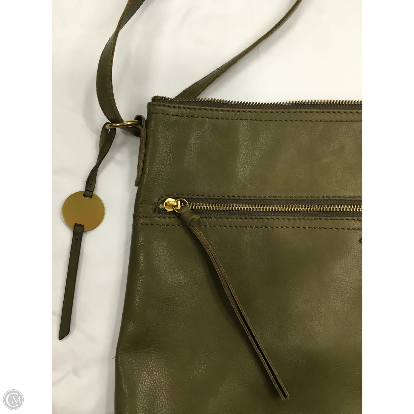 Handbag Leather By Margot, Size: Medium
