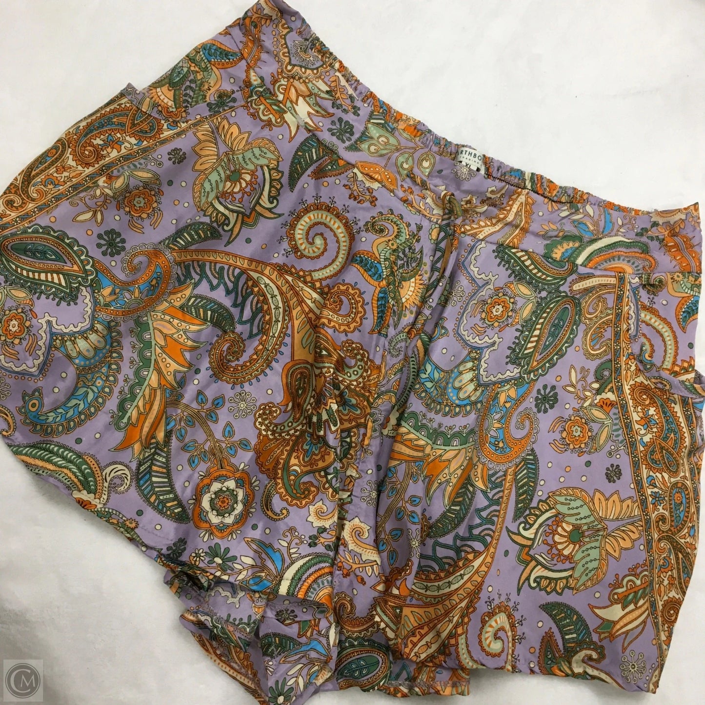 Shorts By Earthbound In Purple & Yellow, Size: Xl
