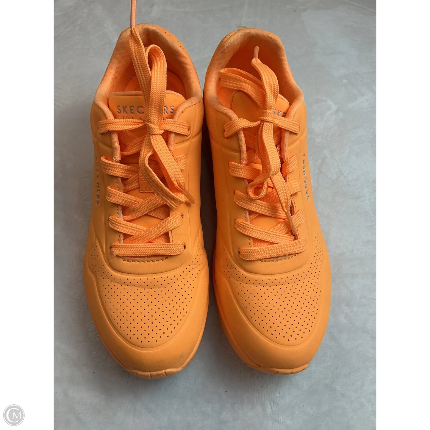Shoes Athletic By Skechers In Orange, Size: 9