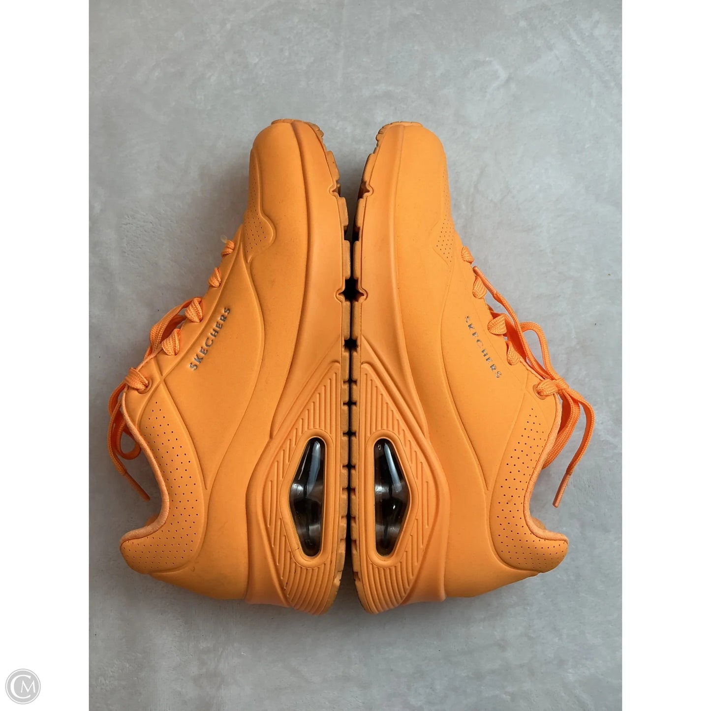 Shoes Athletic By Skechers In Orange, Size: 9