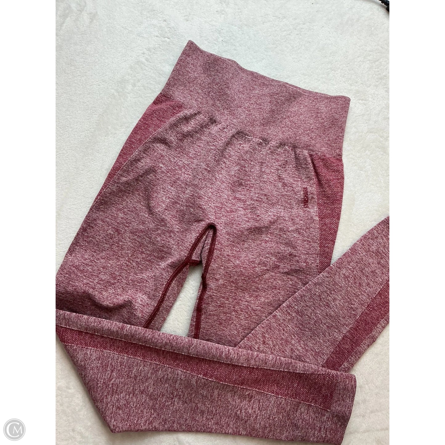 Athletic Leggings By Gym Shark In Maroon, Size: S