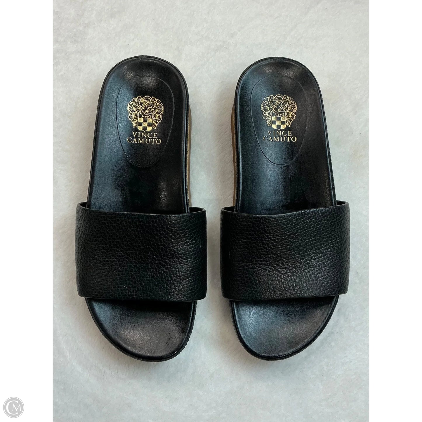 Sandals Flats By Vince Camuto In Black, Size: 7