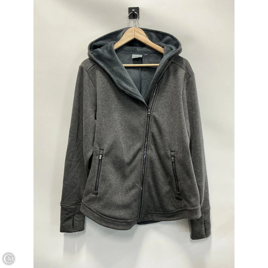 Sweatshirt Hoodie By Athleta In Grey, Size: L