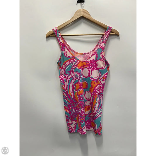 Tank Top Designer By Lilly Pulitzer In Orange & Pink, Size: Xs