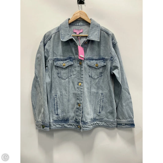 Jacket Denim By Stoney Clover Lane In Blue Denim, Size: L