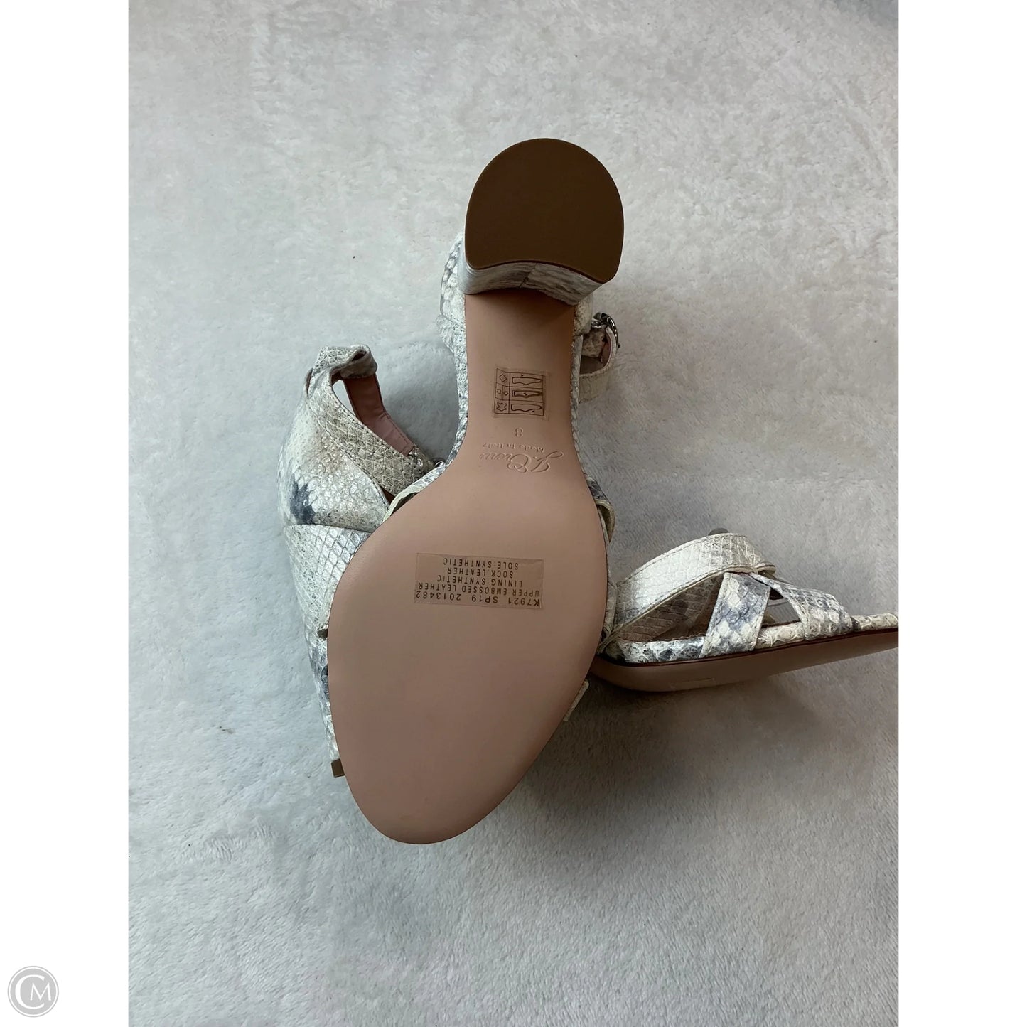 Shoes Heels Block By J. Crew In Grey & White, Size: 8