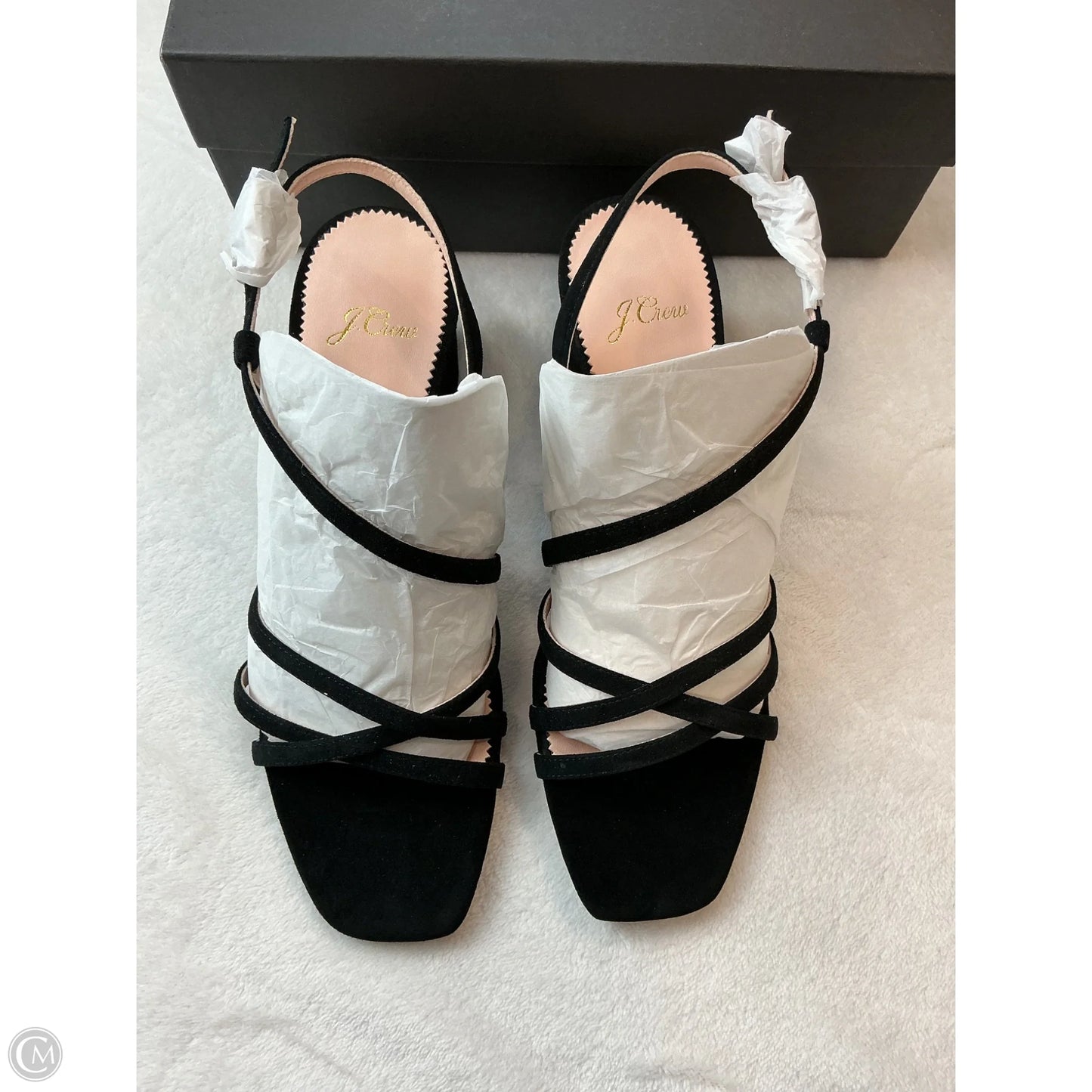 Sandals Heels Block By J. Crew In Black, Size: 8