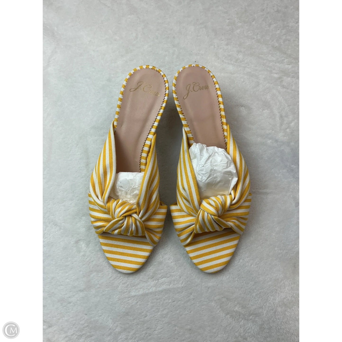 Sandals Heels Kitten By J. Crew In Yellow, Size: 7