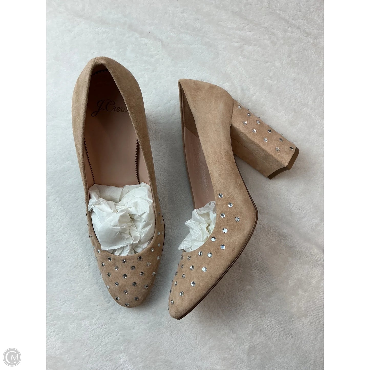 Shoes Heels Block By J. Crew In Cream, Size: 8