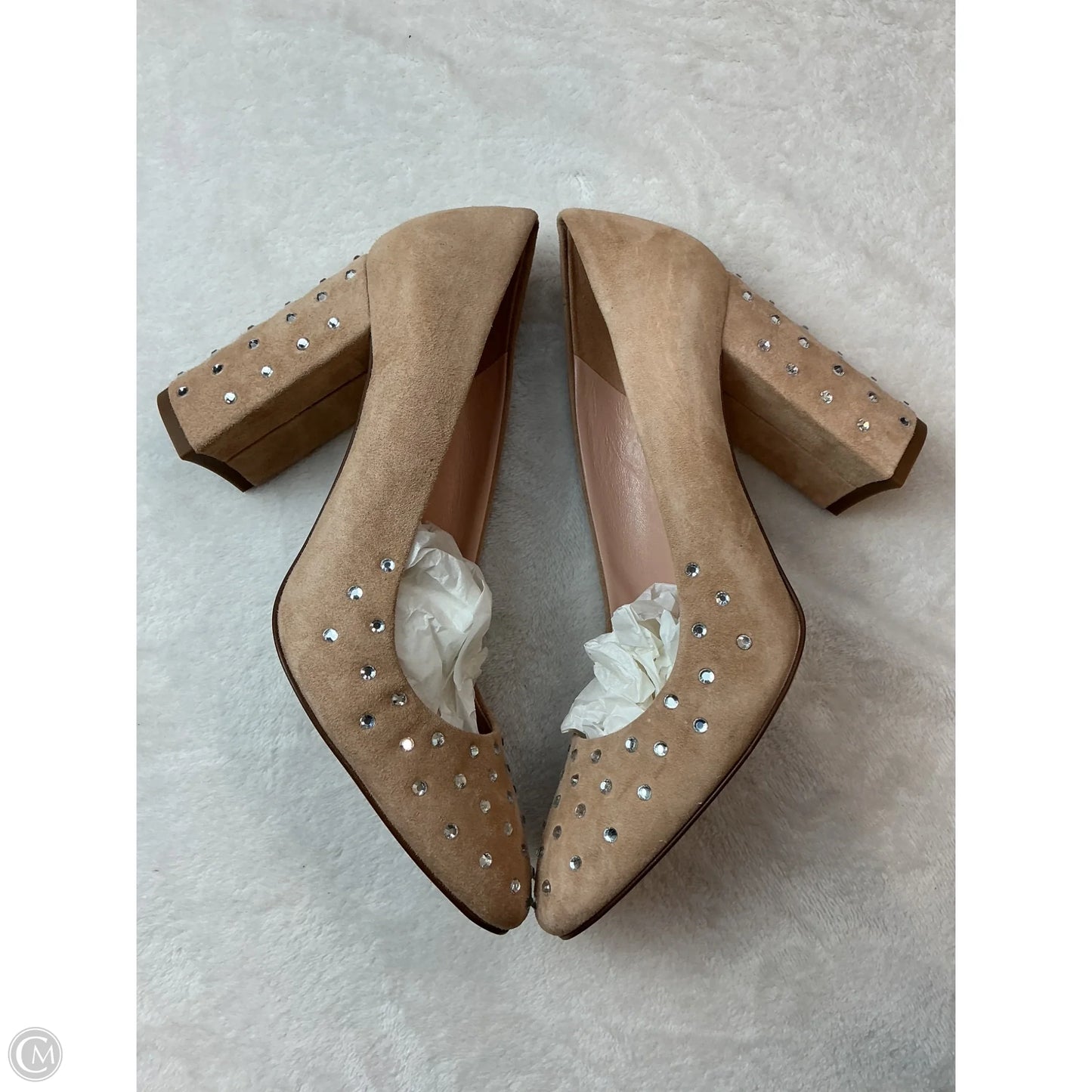 Shoes Heels Block By J. Crew In Cream, Size: 8