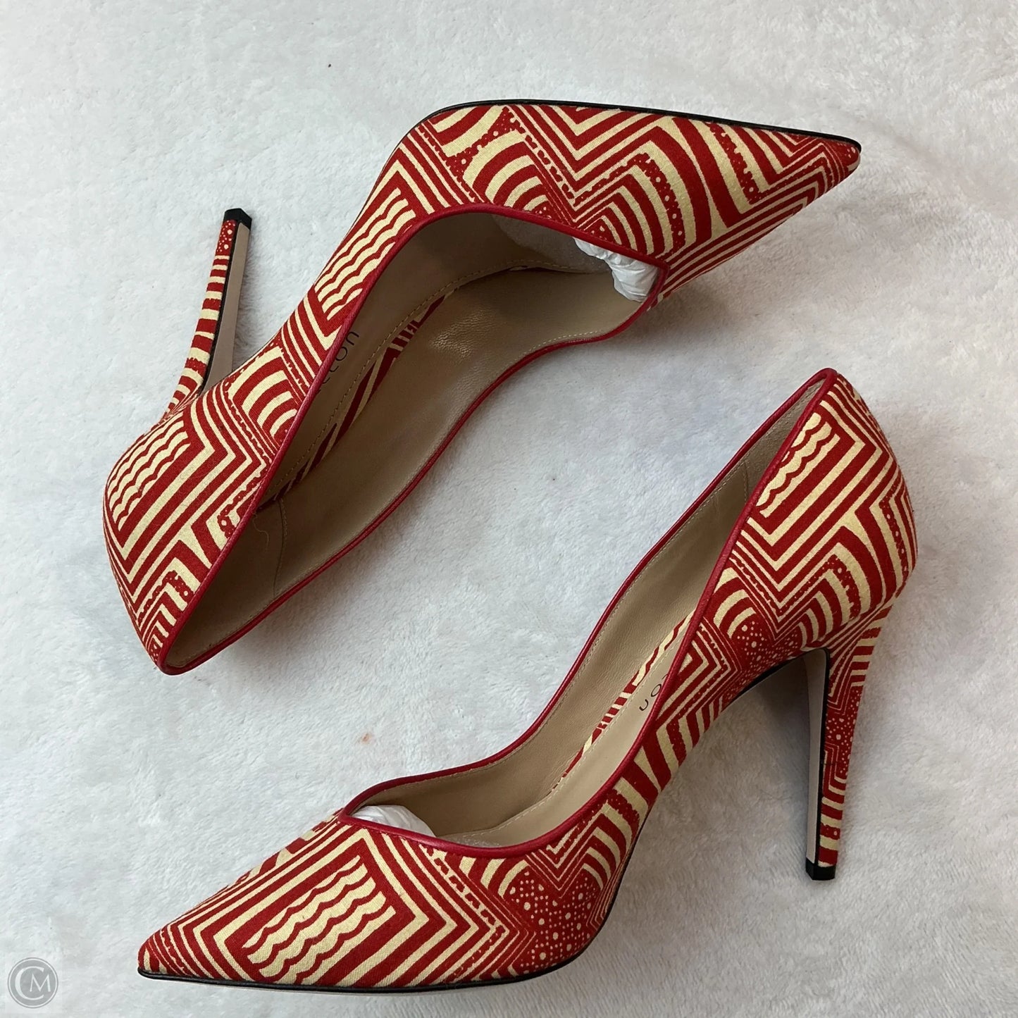 Shoes Heels Stiletto By Cma In Cream & Red, Size: 7.5