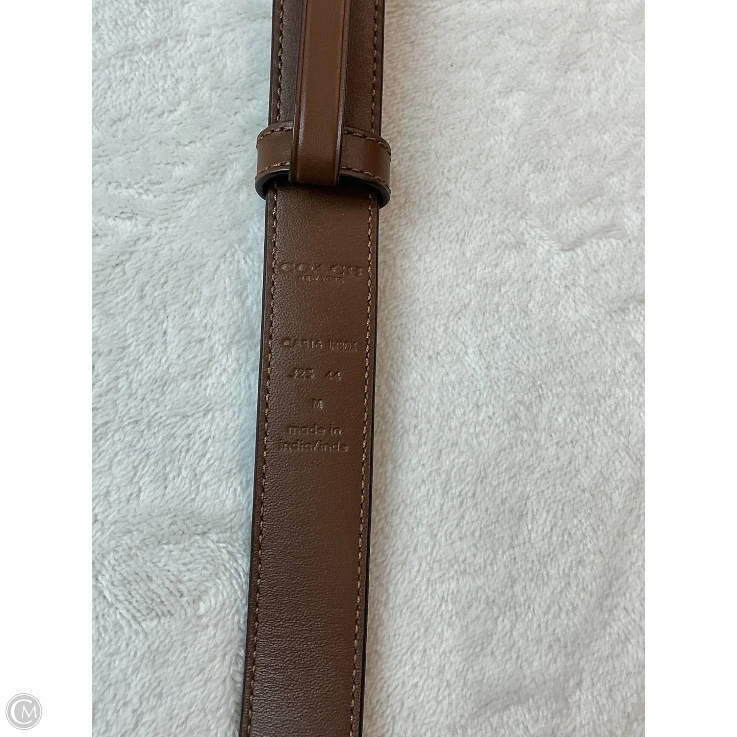 Belt Designer By Coach, Size: Medium