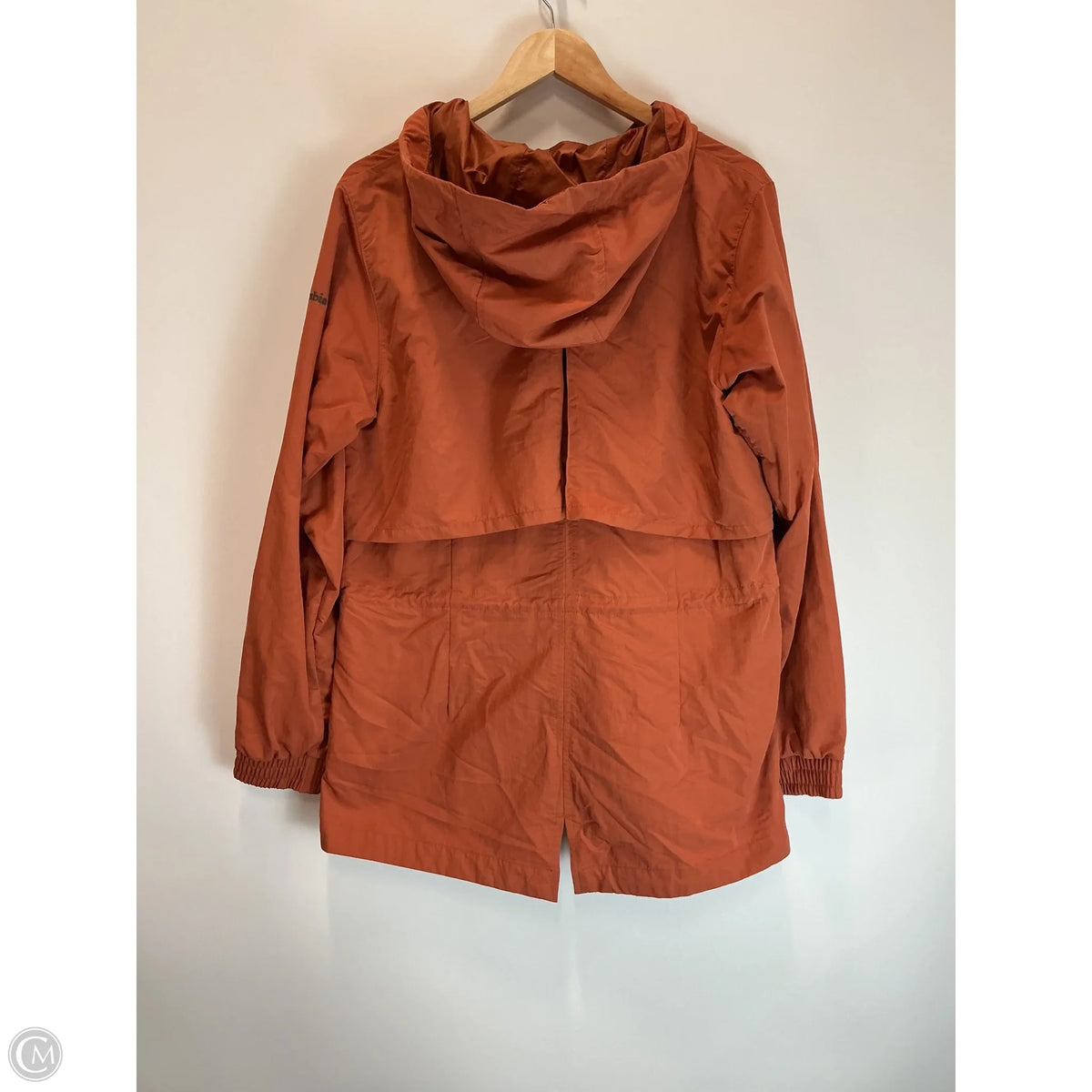 Jacket Windbreaker By Columbia In Orange, Size: L