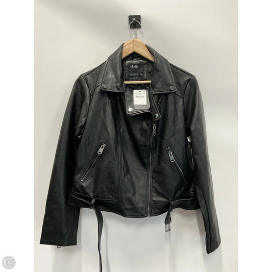 Jacket Moto By Elodie In Black, Size: L