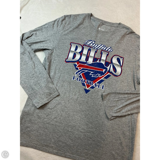 Top Long Sleeve By Nfl In Grey, Size: L