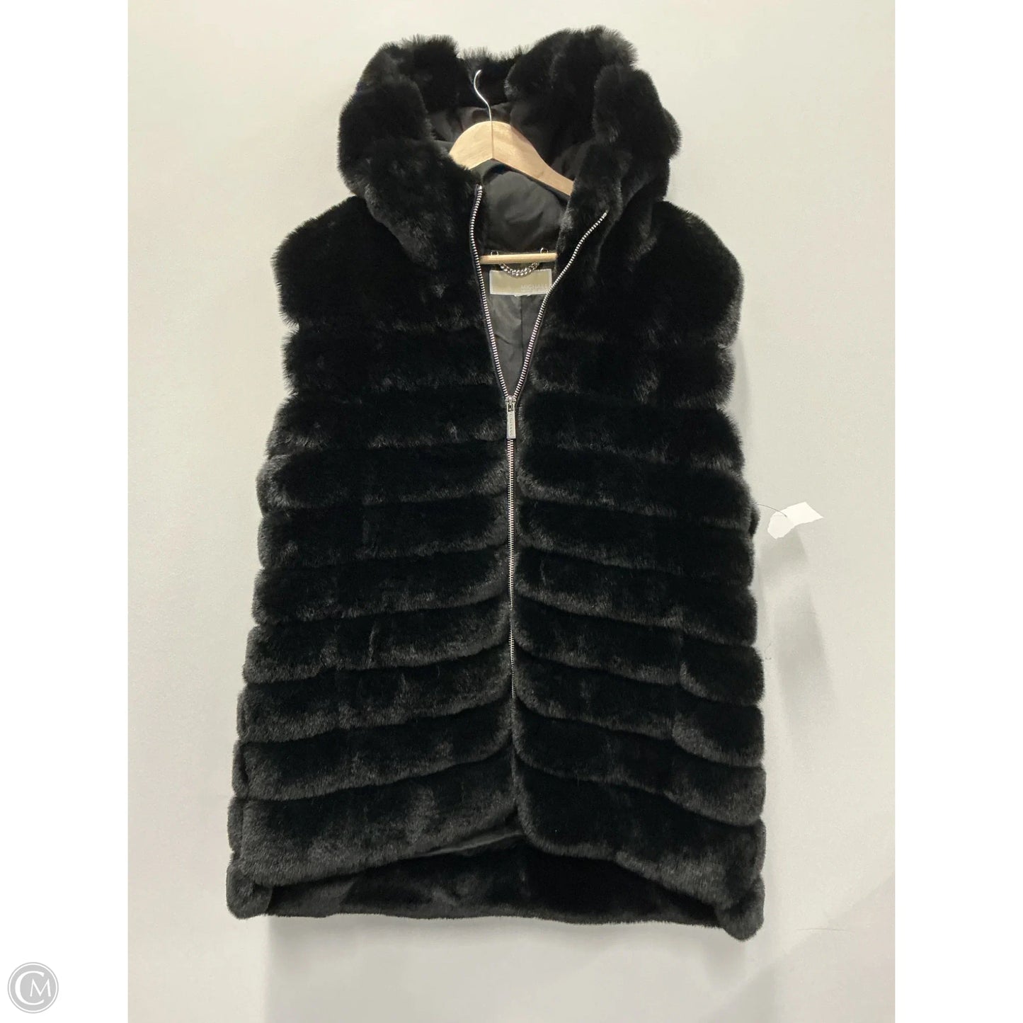 Vest Faux Fur & Sherpa By Michael By Michael Kors In Black, Size: L