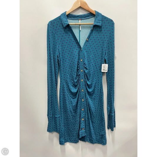 Dress Casual Short By Free People In Blue & Pink, Size: L