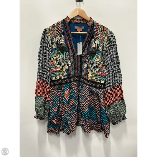 Top Long Sleeve By Anthropologie In Multi-colored, Size: Lp