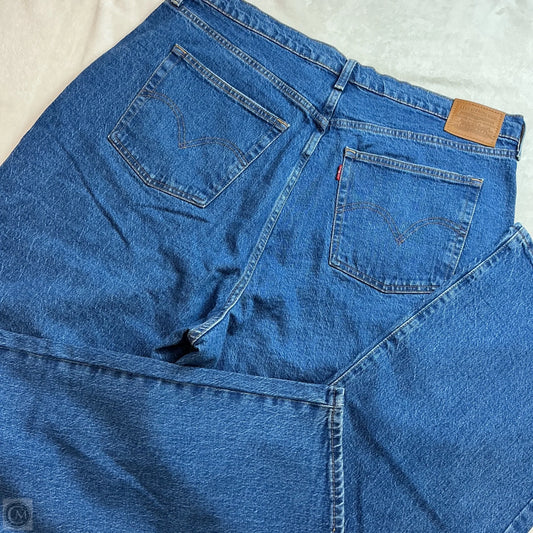 Jeans Straight By Levis In Blue Denim, Size: 18