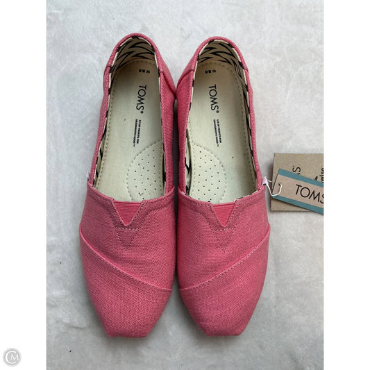 Shoes Flats By Toms In Pink, Size: 8.5