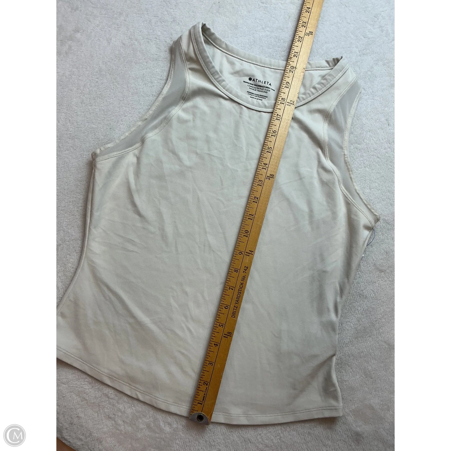 Athletic Tank Top By Athleta In Cream, Size: M