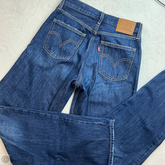 Jeans Straight By Levis In Blue Denim, Size: 2