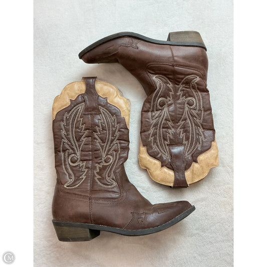 Boots Western By Coconuts In Brown, Size: 6