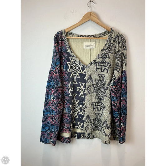 Top Long Sleeve By Pilcro In Multi-colored, Size: Xl