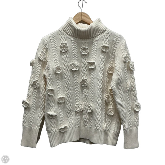 Sweater By Boston Proper In White, Size: M