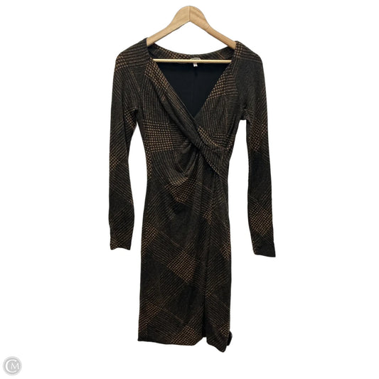 Dress Designer By Max Mara In Black & Brown, Size: S