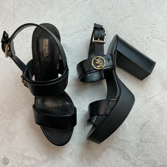 Shoes Heels Block By Michael By Michael Kors In Black, Size: 10