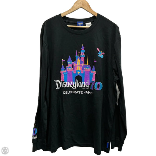 Top Long Sleeve By Disney In Black, Size: Xl