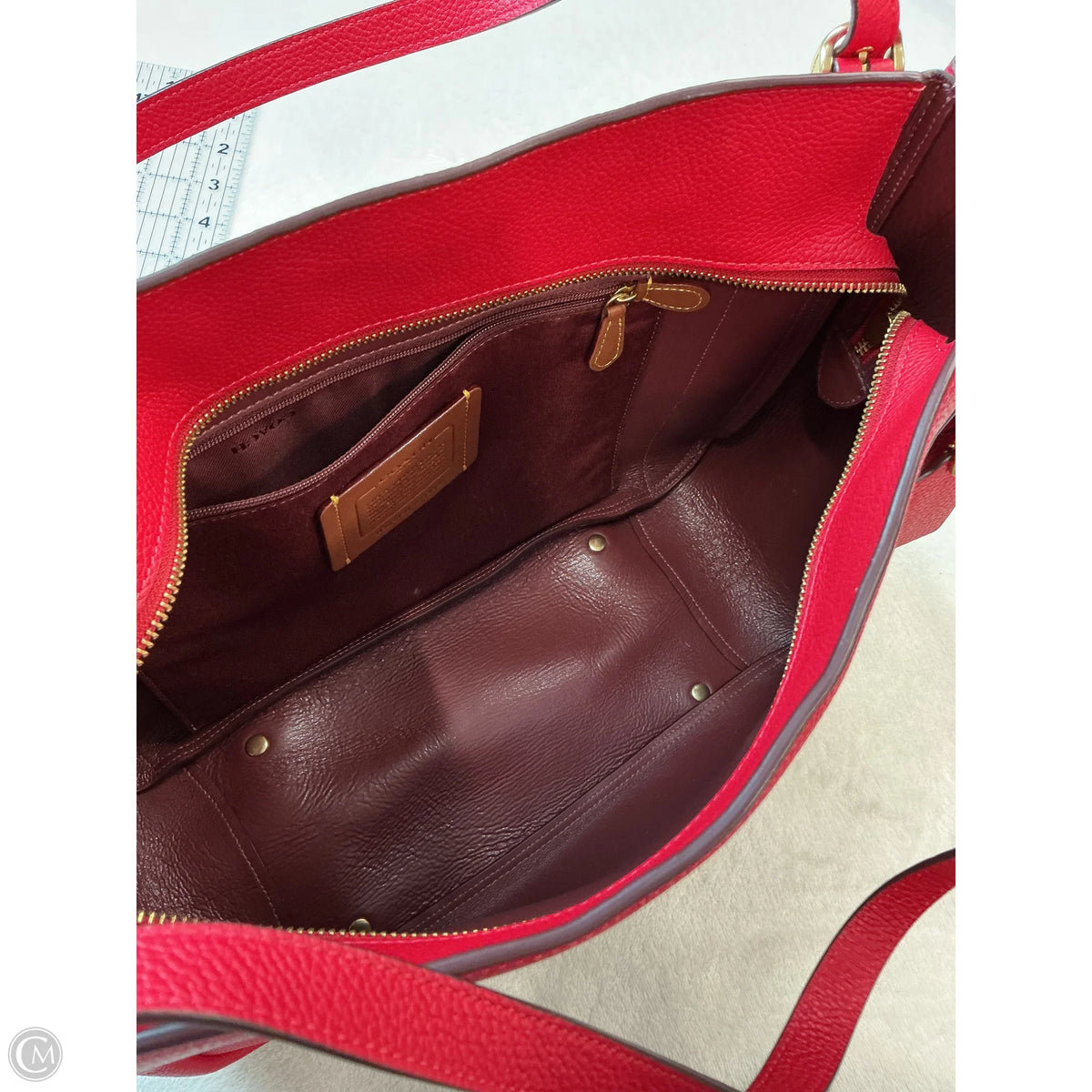 Handbag Designer By Coach, Size: Large