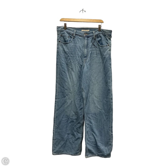 Jeans Wide Leg By Levis In Blue Denim, Size: 8