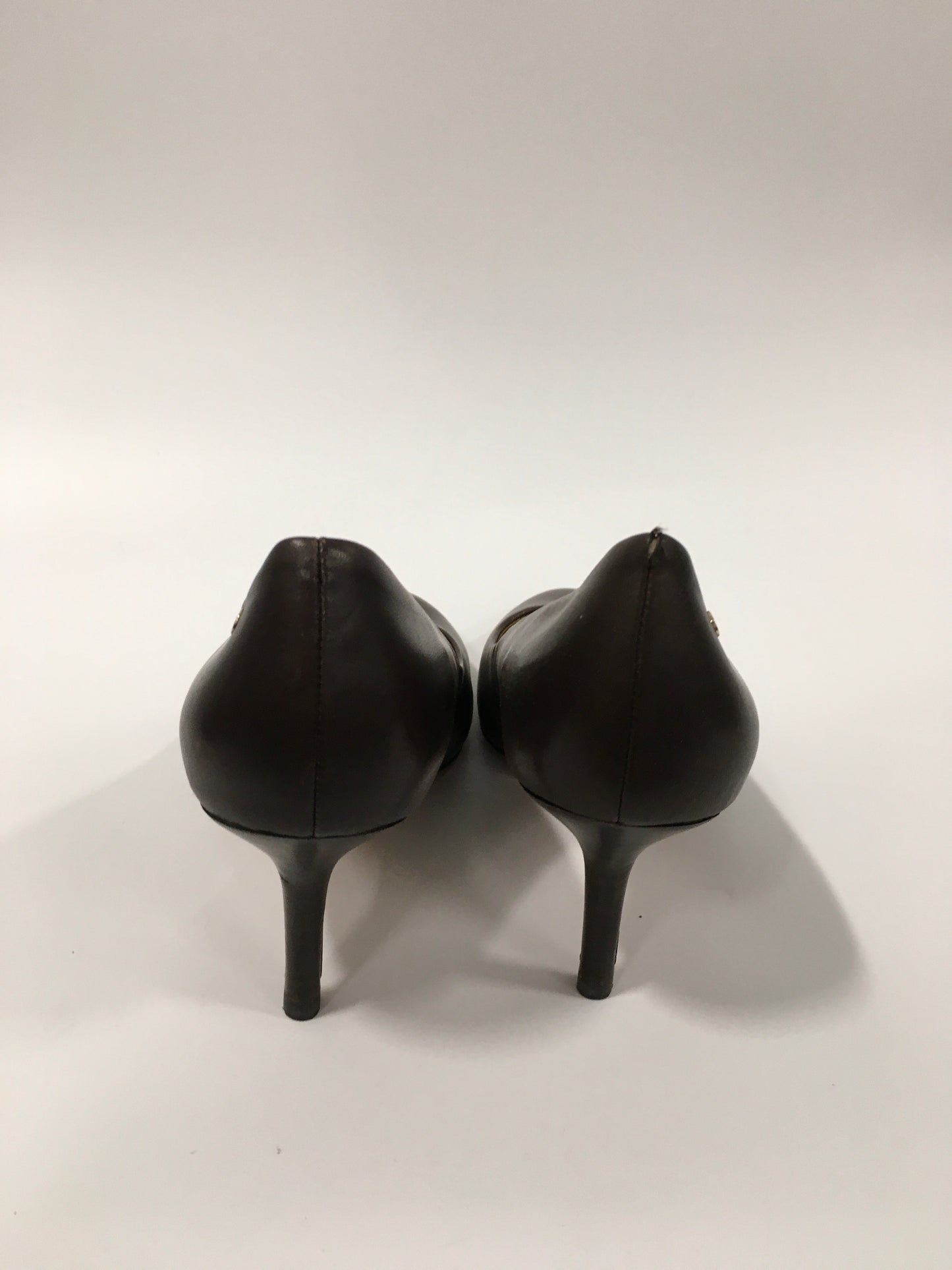 Brown Shoes Heels Stiletto Coach, Size 8