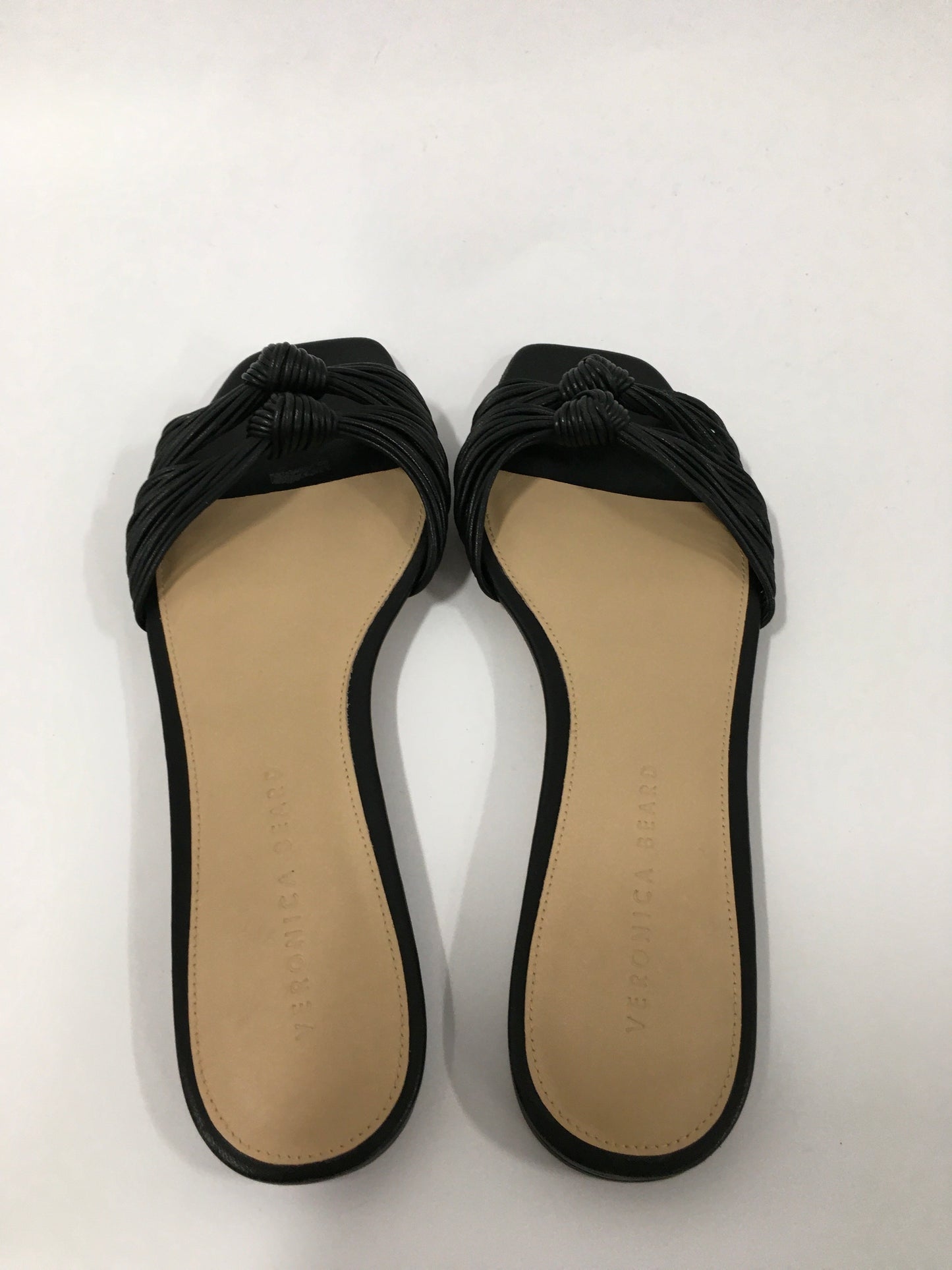 Black Sandals Flats Veronica Beard, Size 9