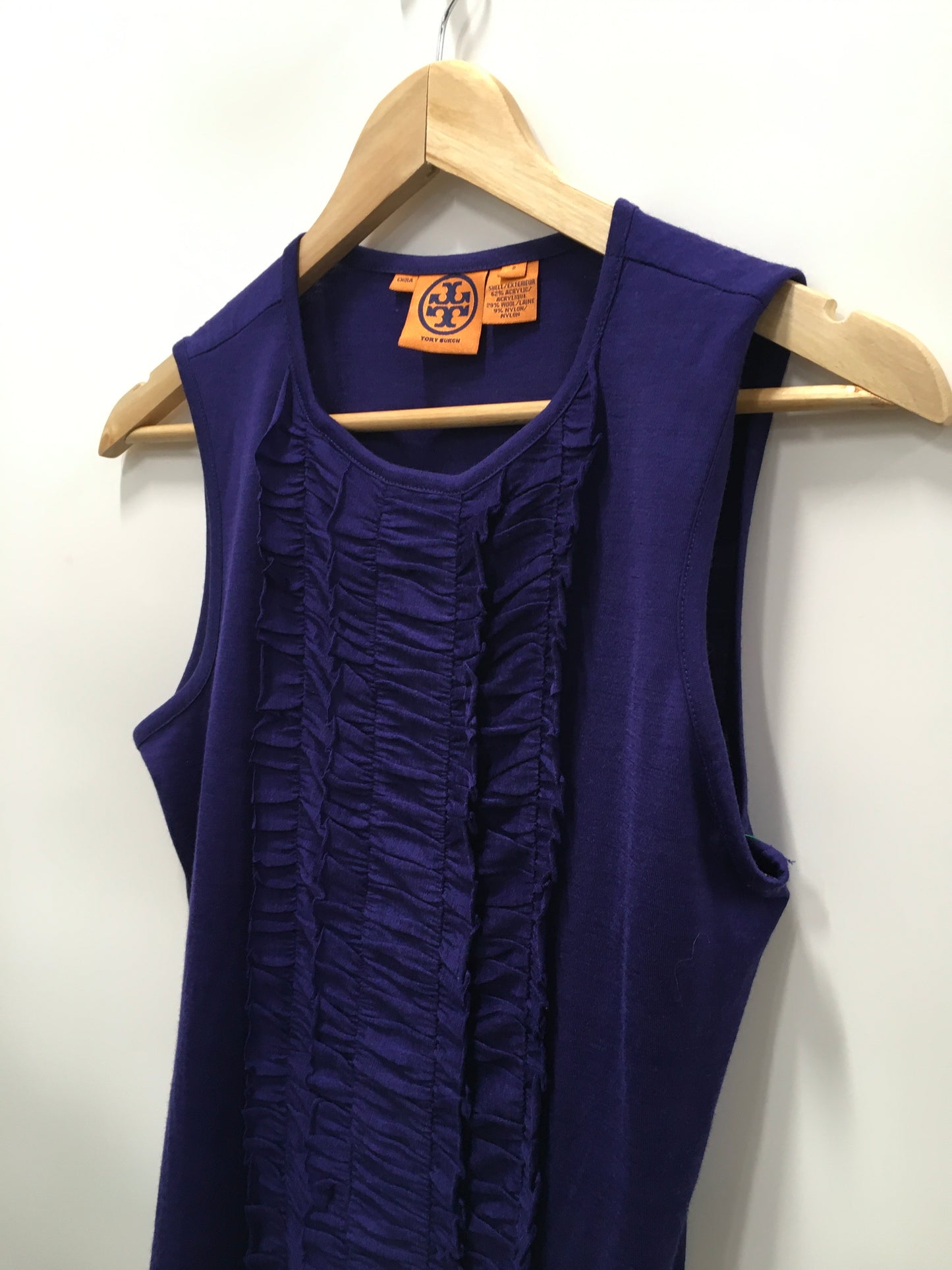 Purple Top Sleeveless Tory Burch, Size S