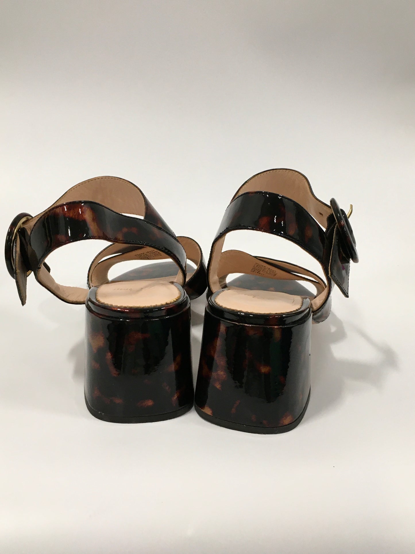 Tortoise Shell Print Shoes Heels Block J. Crew, Size 9