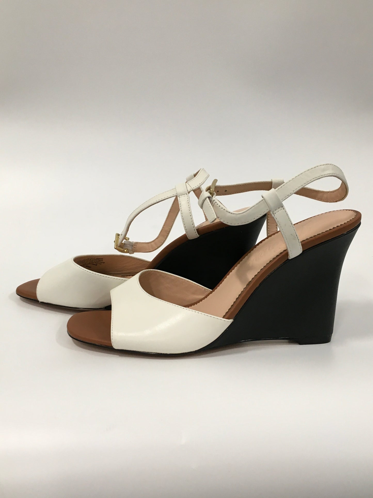 White Shoes Heels Wedge J. Crew, Size 9