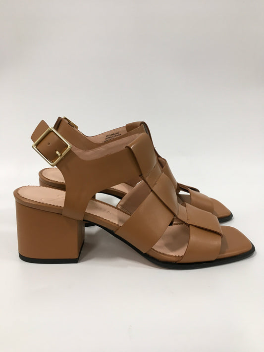 Tan Shoes Heels Block J. Crew, Size 9