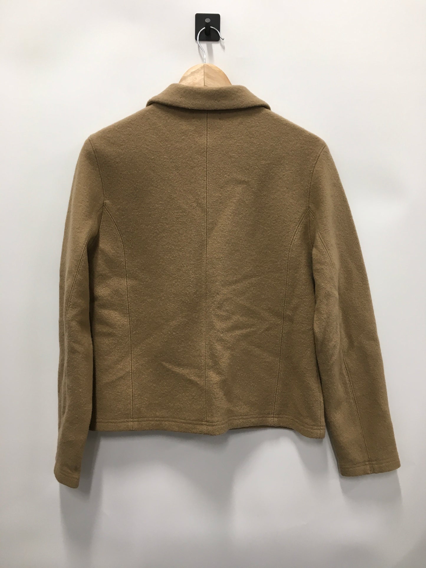 Jacket Fleece By Brooks Brothers In Tan, Size: M